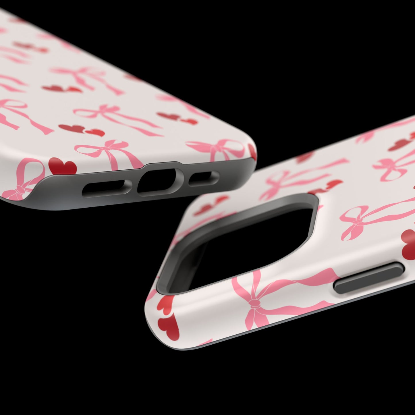 Pink Bows & Hearts MagSafe iPhone® Case