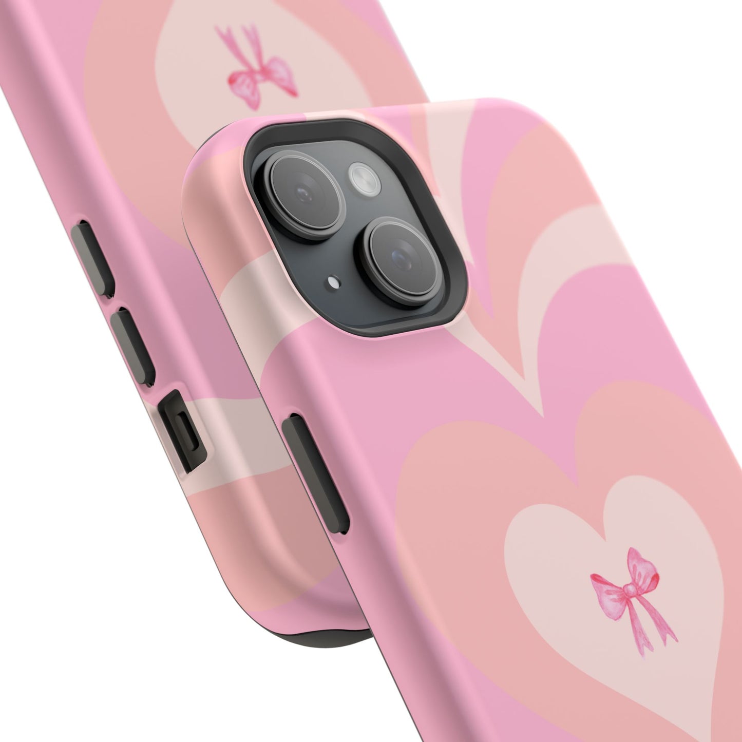 Pink Bow & Big Hearts MagSafe iPhone® Case