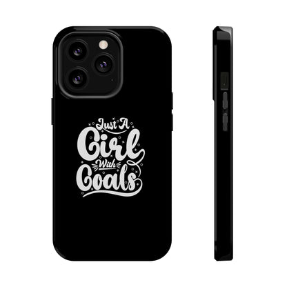 Girl with Goals MagSafe iPhone® Case Black