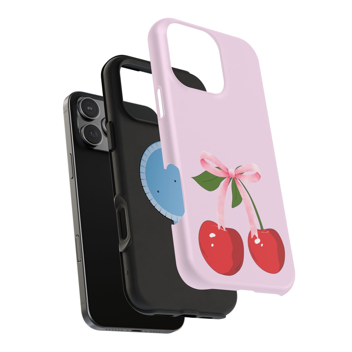 Pink Bow & Cherry MagSafe iPhone® Case