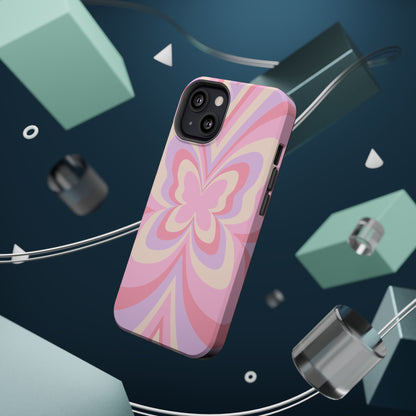 Pink Bow & Butterfly MagSafe iPhone® Case