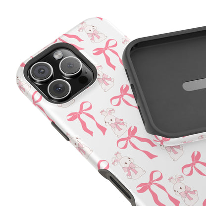 Pink Bows & Bunnies MagSafe iPhone® Case