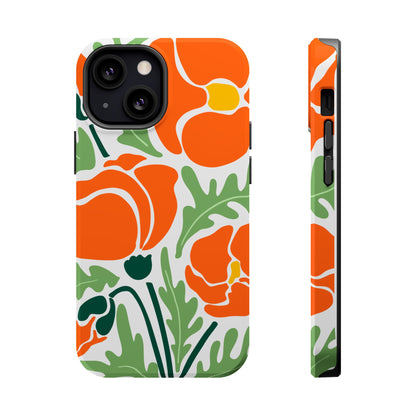 Orange Daisy MagSafe iPhone® Case