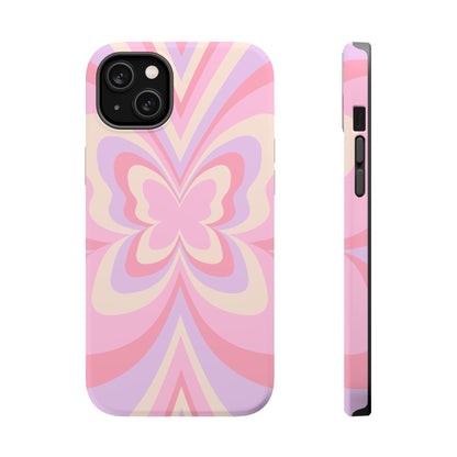 Pink Bow & Butterfly MagSafe iPhone® Case