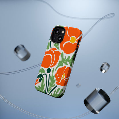 Orange Daisy MagSafe iPhone® Case