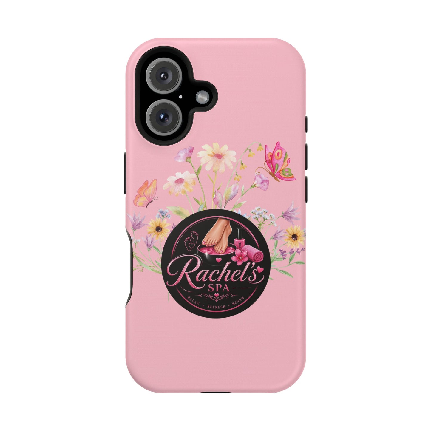 Pink Floral Rachel’s Spa Magnetic Impact-Resistant Case