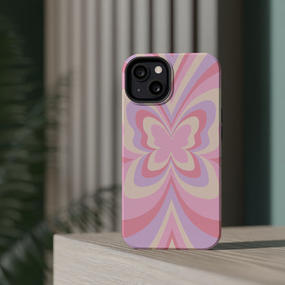 Pink Bow & Butterfly MagSafe iPhone® Case