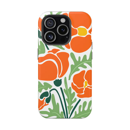 Orange Daisy MagSafe iPhone® Case