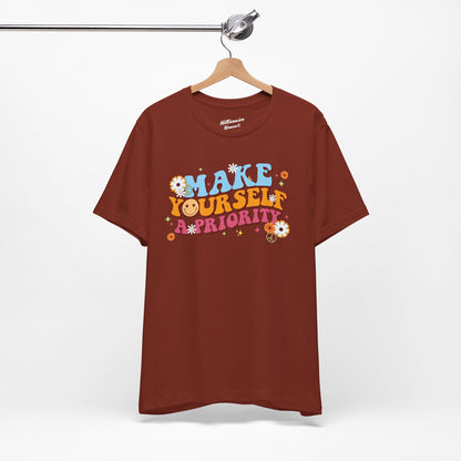 Make Yourself a Priority Soft Cotton Tee