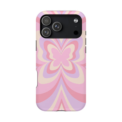 Pink Bow & Butterfly MagSafe iPhone® Case
