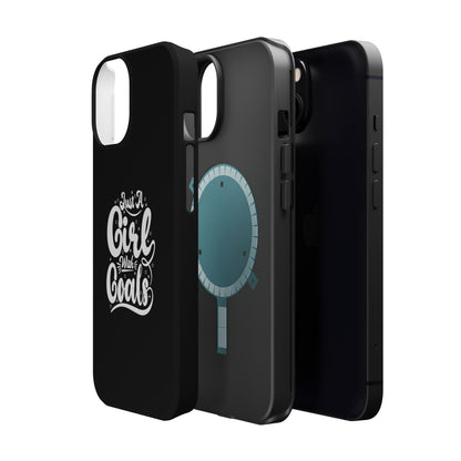 Girl with Goals MagSafe iPhone® Case Black
