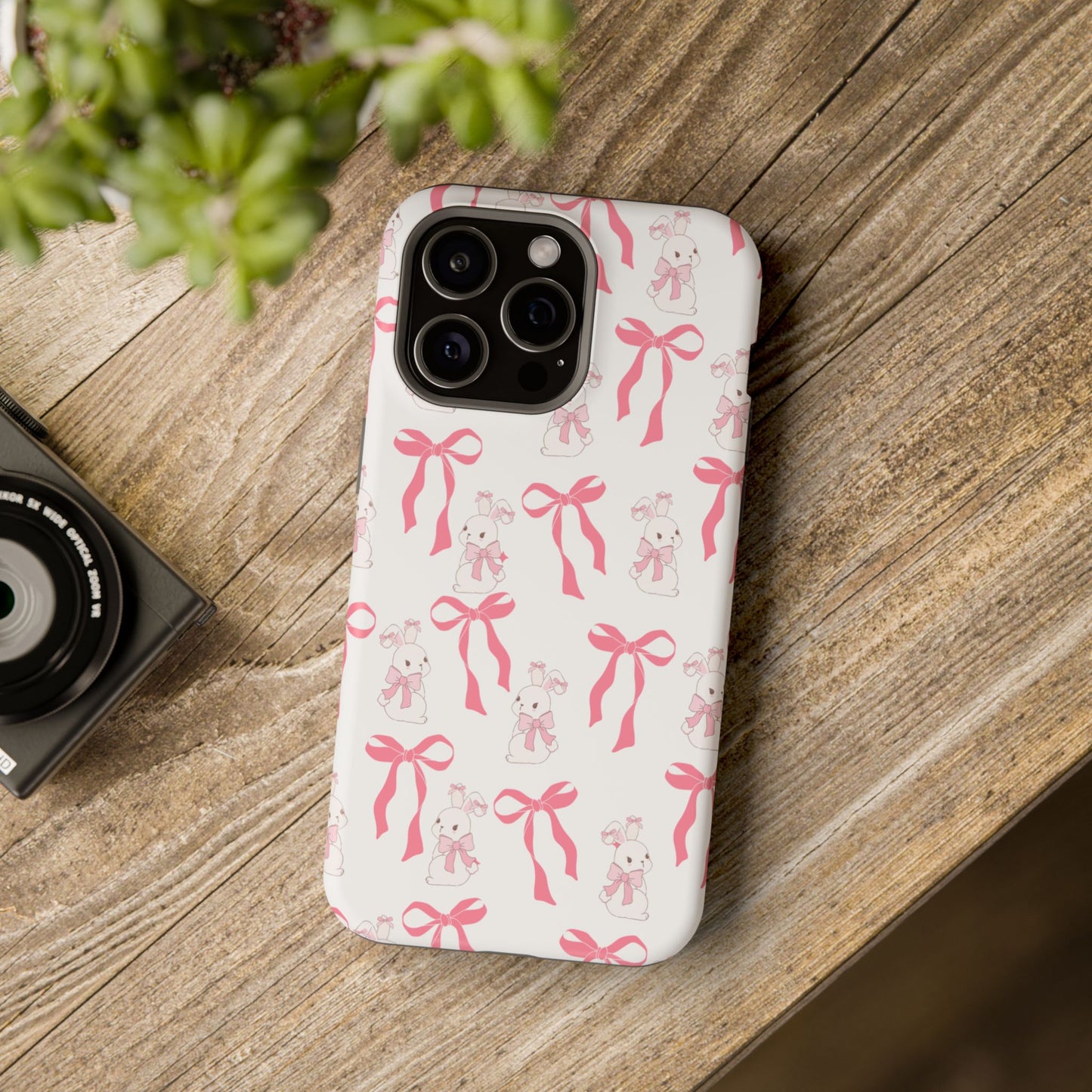 Pink Bows & Bunnies MagSafe iPhone® Case