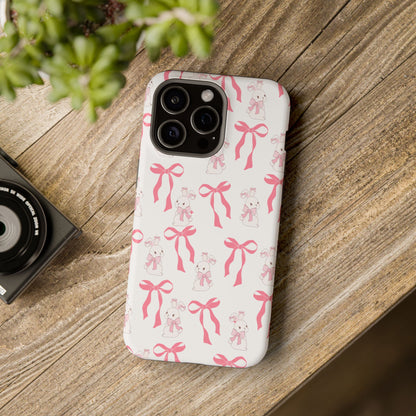 Pink Bows & Bunnies MagSafe iPhone® Case