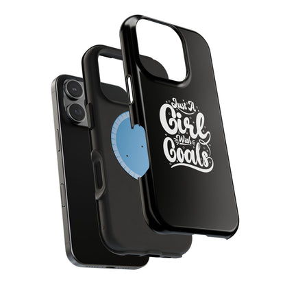 Girl with Goals MagSafe iPhone® Case Black