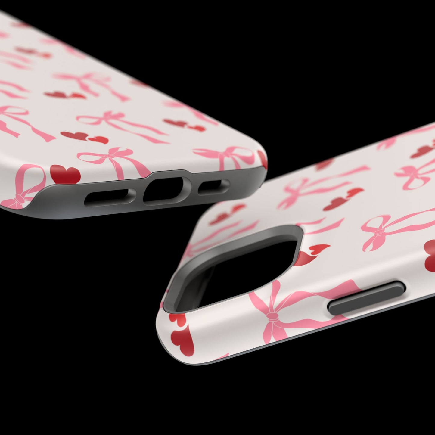 Pink Bows & Hearts MagSafe iPhone® Case