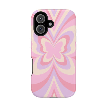 Pink Bow & Butterfly MagSafe iPhone® Case