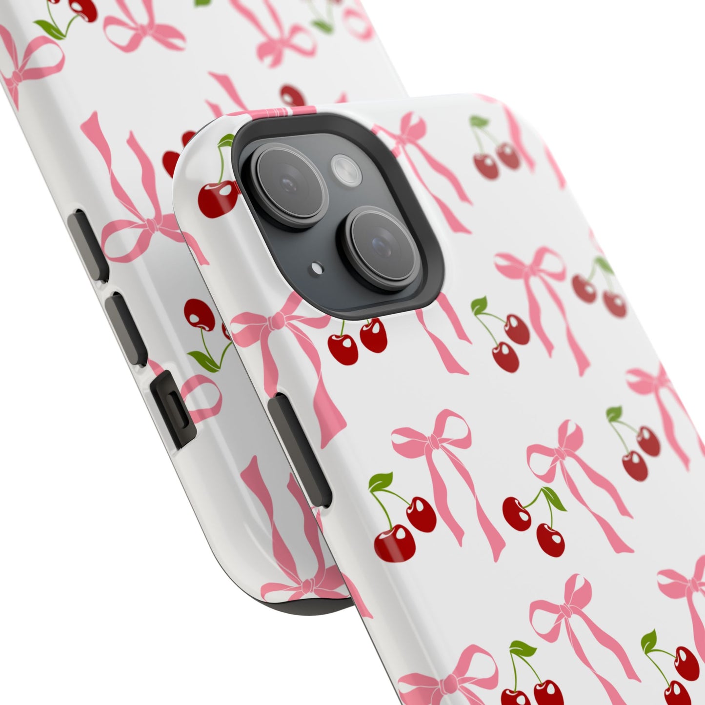 Pink Bows & Cherry MagSafe iPhone® Case