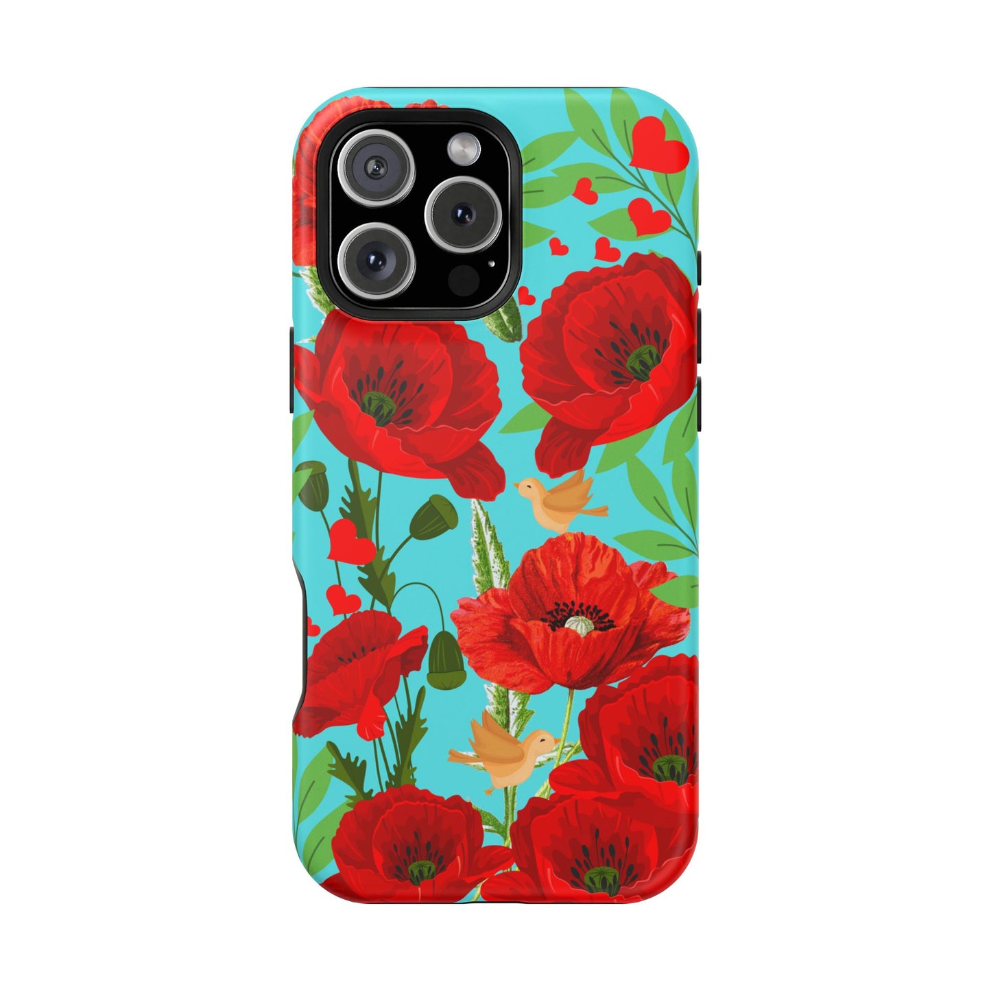 iPhone® 16 Pro Max Case Red Poppy