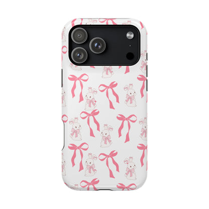Pink Bows & Bunnies MagSafe iPhone® Case