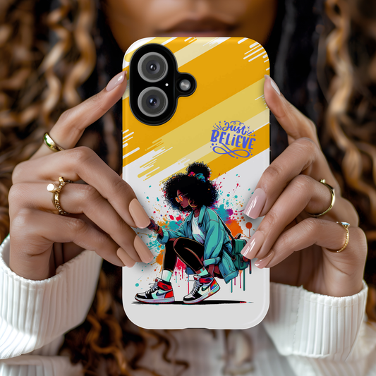 Black Girl Believe MagSafe iPhone® Case