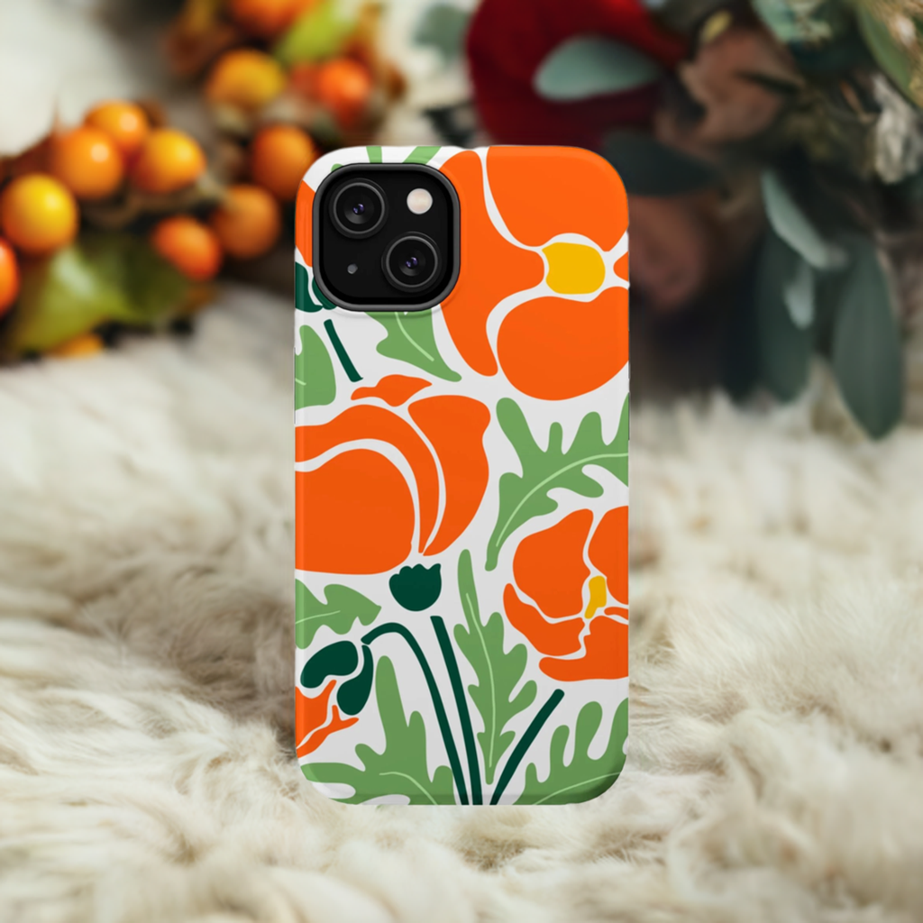 Orange Daisy MagSafe iPhone® Case