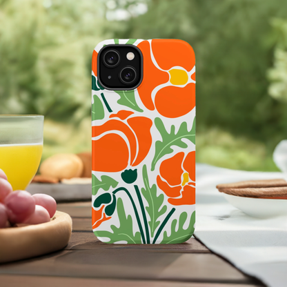 Orange Daisy MagSafe iPhone® Case