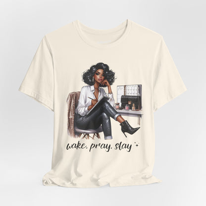 Wake Pray Slay Soft Cotton Tee