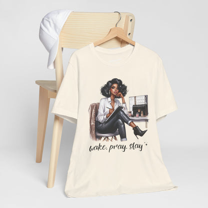 Wake Pray Slay Soft Cotton Tee