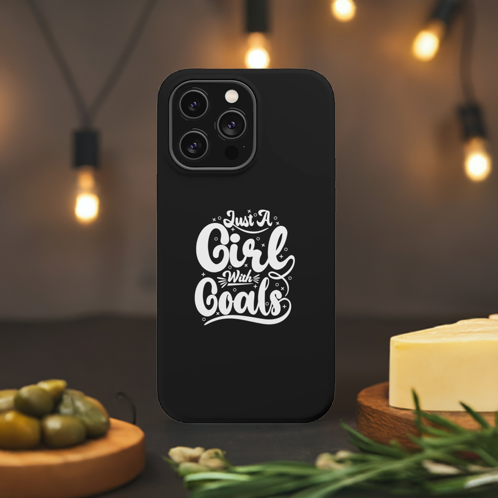 Girl with Goals MagSafe iPhone® Case Black