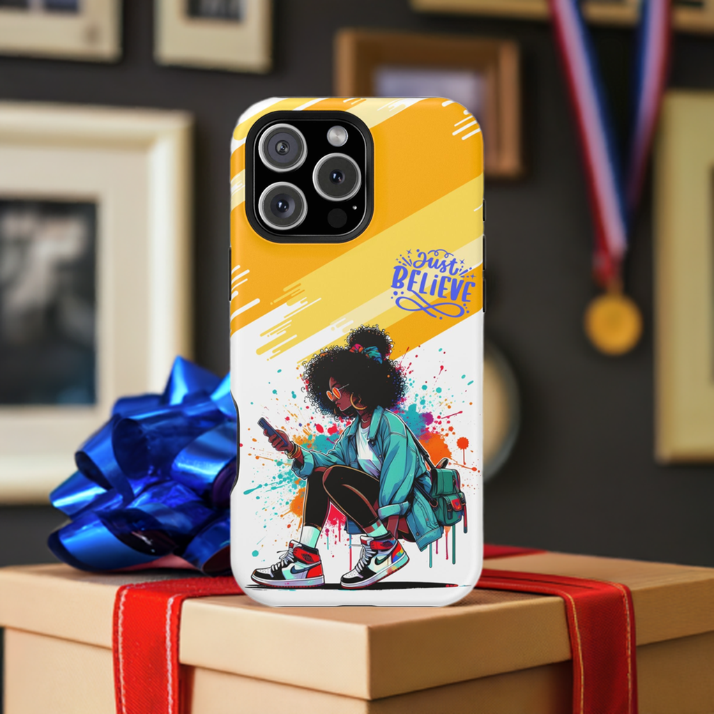 Black Girl Believe MagSafe iPhone® Case