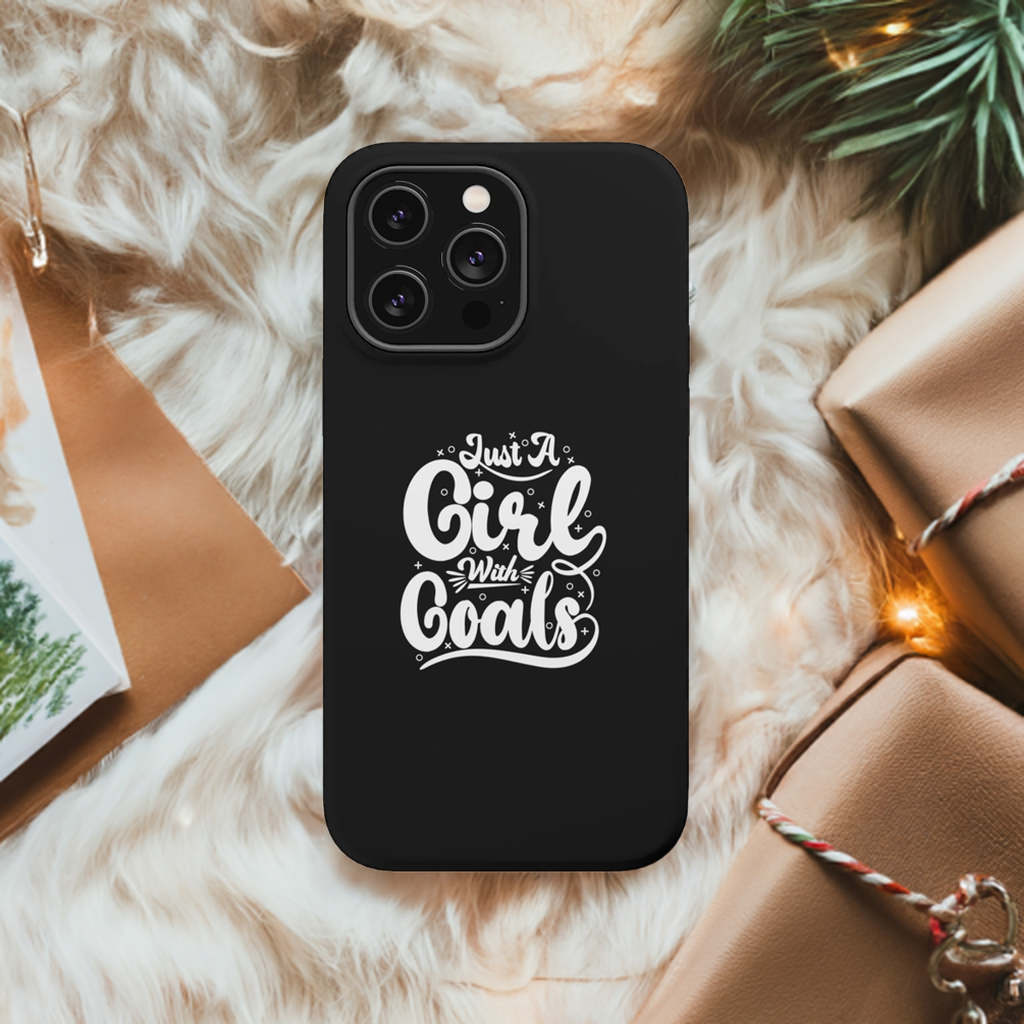 Girl with Goals MagSafe iPhone® Case Black