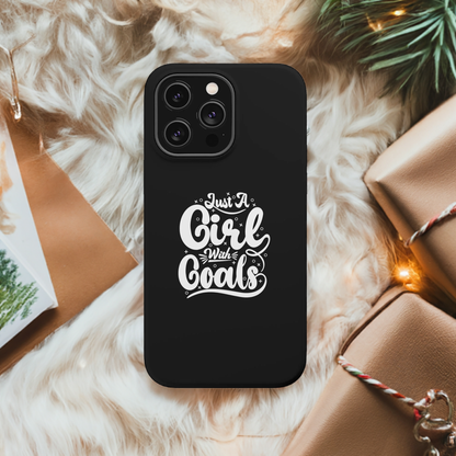 Girl with Goals MagSafe iPhone® Case Black