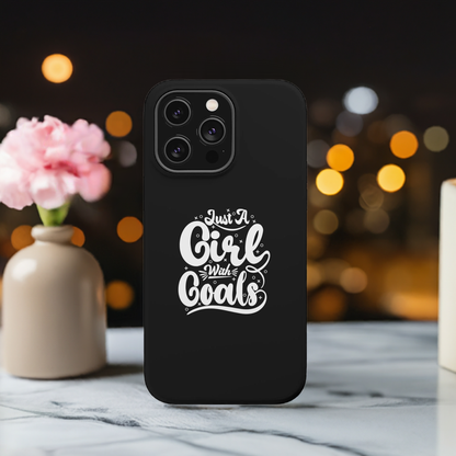 Girl with Goals MagSafe iPhone® Case Black