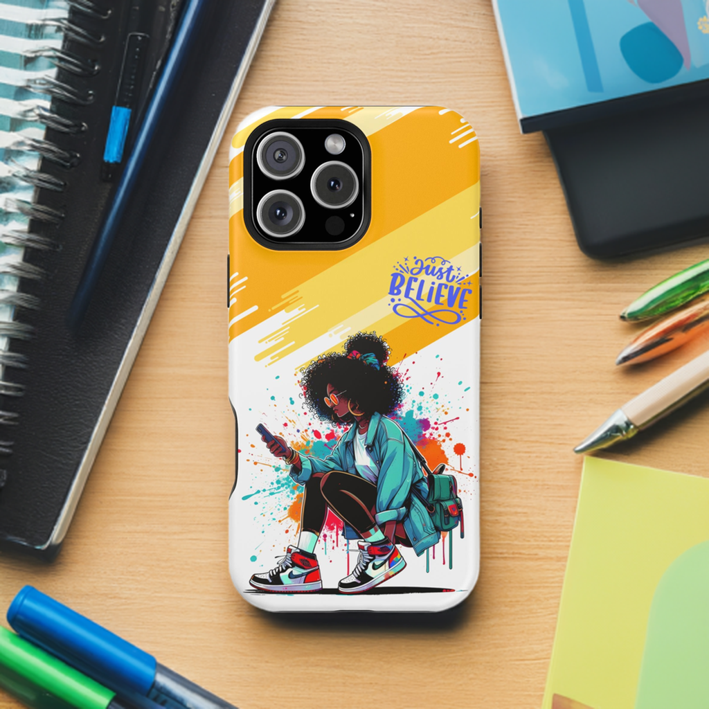 Black Girl Believe MagSafe iPhone® Case
