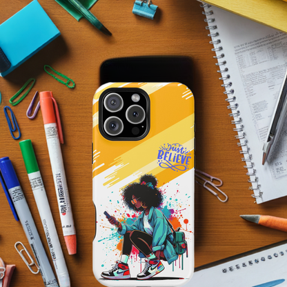 Black Girl Believe MagSafe iPhone® Case