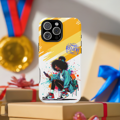 Black Girl Believe MagSafe iPhone® Case
