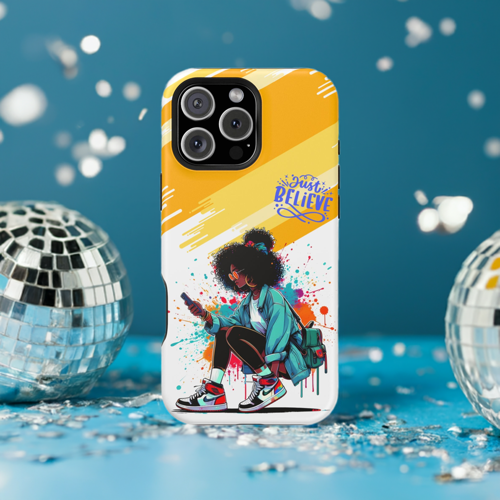 Black Girl Believe MagSafe iPhone® Case