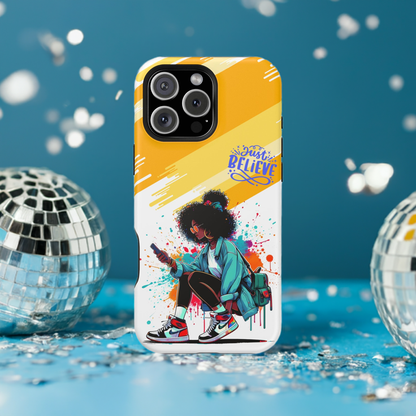 Black Girl Believe MagSafe iPhone® Case