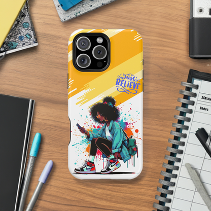 Black Girl Believe MagSafe iPhone® Case