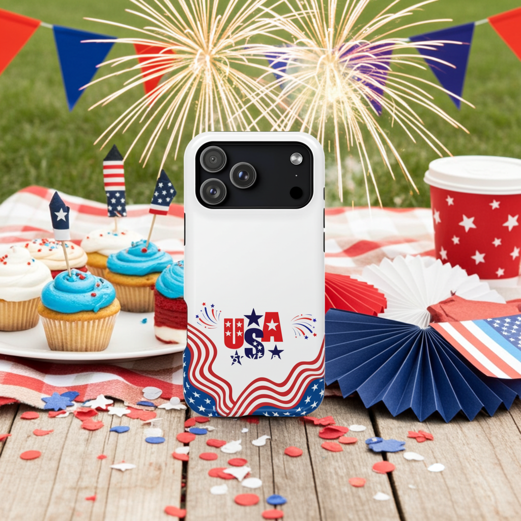Patriotic Magnetic Phone Case 250 Years Anniversary USA Design