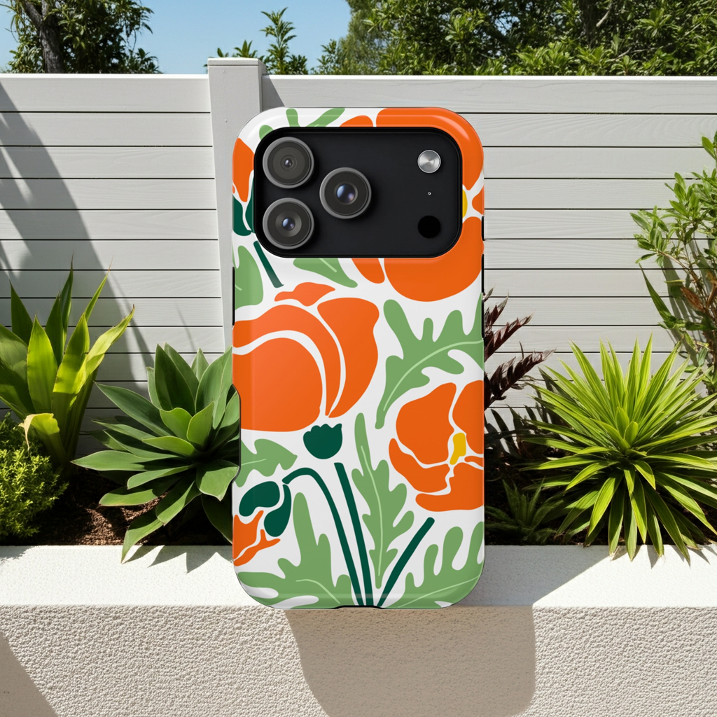Orange Daisy MagSafe iPhone® Case