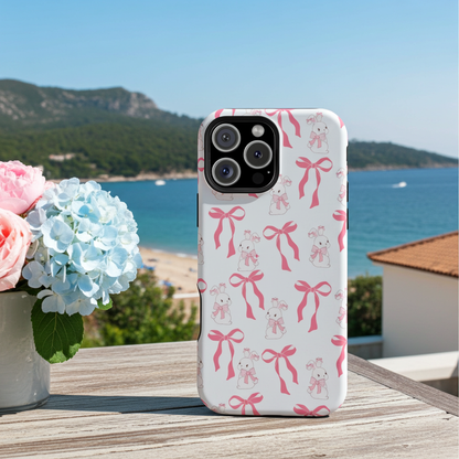 Pink Bows & Bunnies MagSafe iPhone® Case