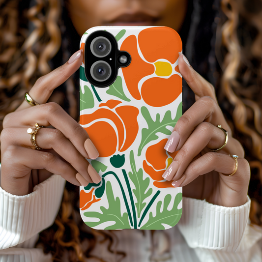Orange Daisy MagSafe iPhone® Case
